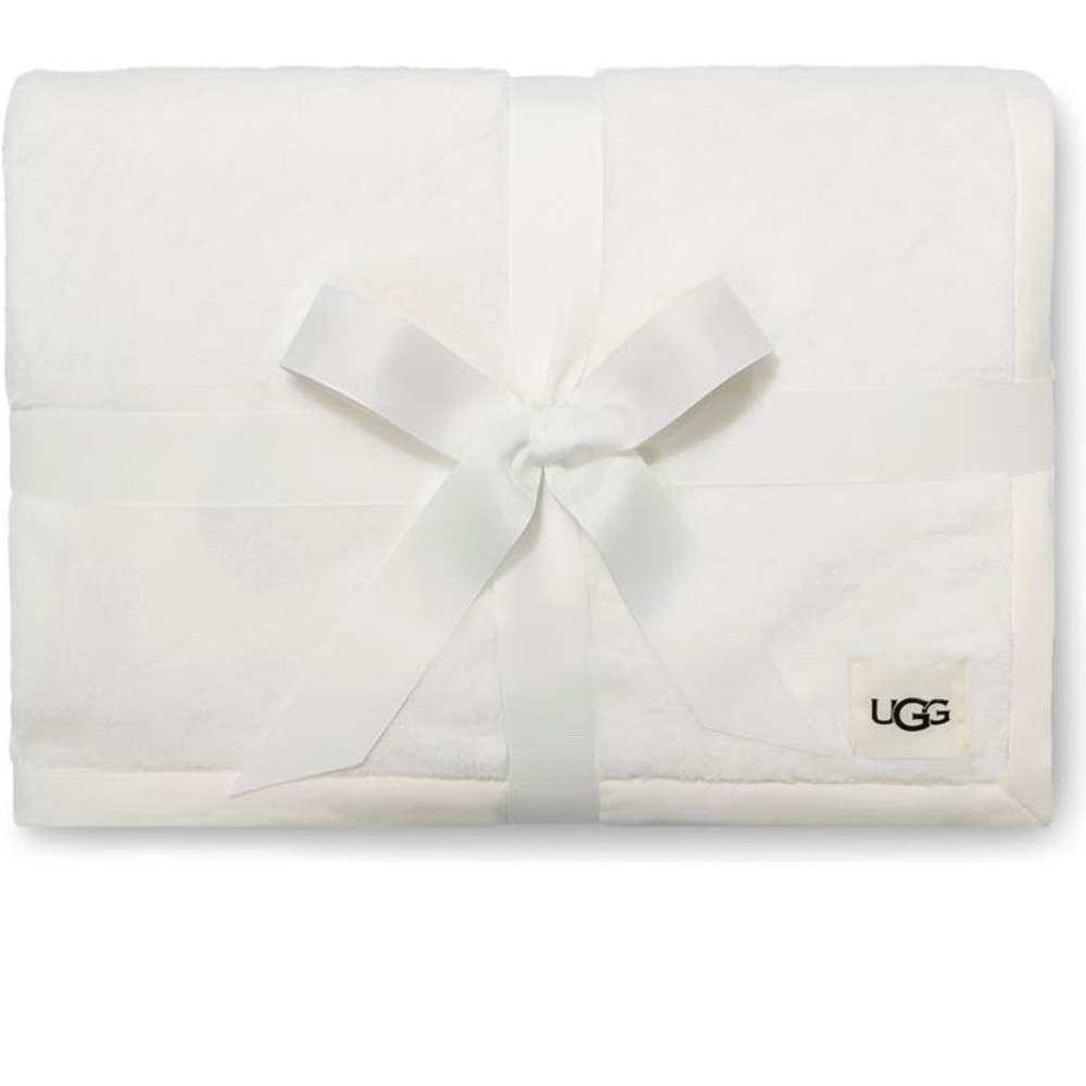 NWT UGG Duffield Throw II Cream Blanket